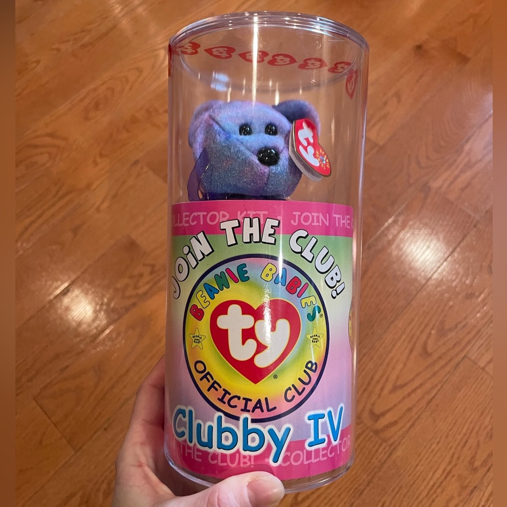 TY Beanie Baby Collector's Club Bear - Clubby IV - Retired - Factory Sealed